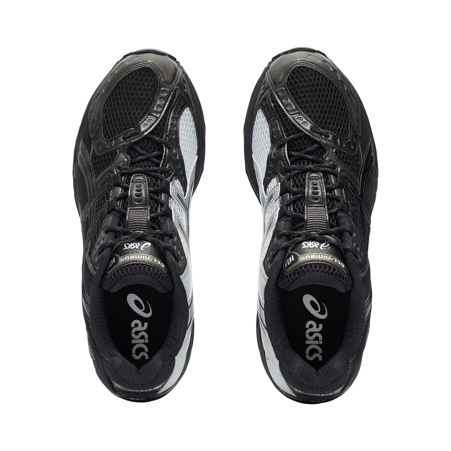 Кроссовки для бега ASICS Гель Nimbus 10,1 Амортизация Устойчивость к износу Дышащие Низкие Кроссовки для бега Унисекс Черный Серый - изображение 4
