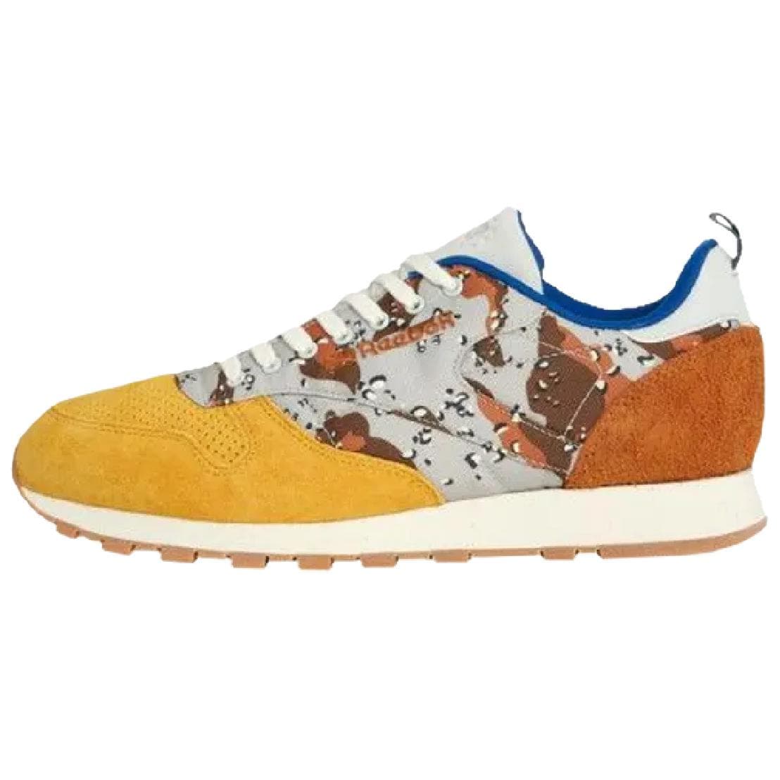 Кроссовки для бега Bodega x REEBOK Classic Leather R12 Повседневные беговые кроссовки Мужские Желто-коричневые - изображение 1