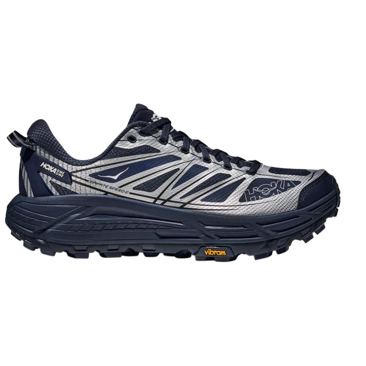Кроссовки для бега HOKA ONE ONE Mafate Speed 2 Текстиль Синтетическая кожа Дышащий Низкий верх Vibram ® Резина Повседневный Трейл-бег - изображение 2