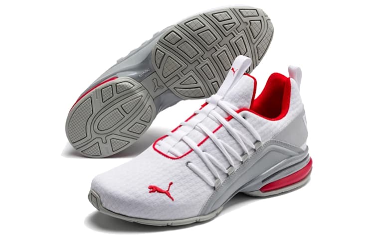 Кроссовки для бега PUMA Axelion Block White Red - изображение 3