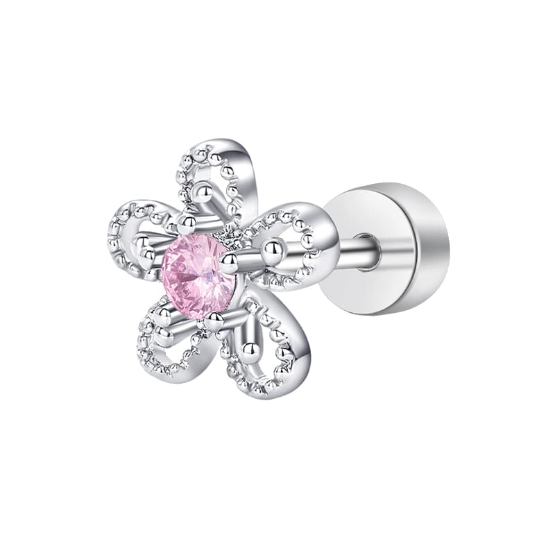 Серьги HMZ Серьги-гвоздики с синтетическим кубическим цирконием женские - изображение 1