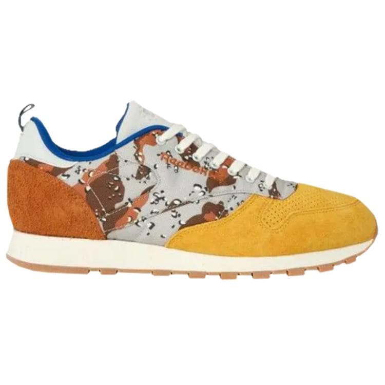 Кроссовки для бега Bodega x REEBOK Classic Leather R12 Повседневные беговые кроссовки Мужские Желто-коричневые - изображение 2