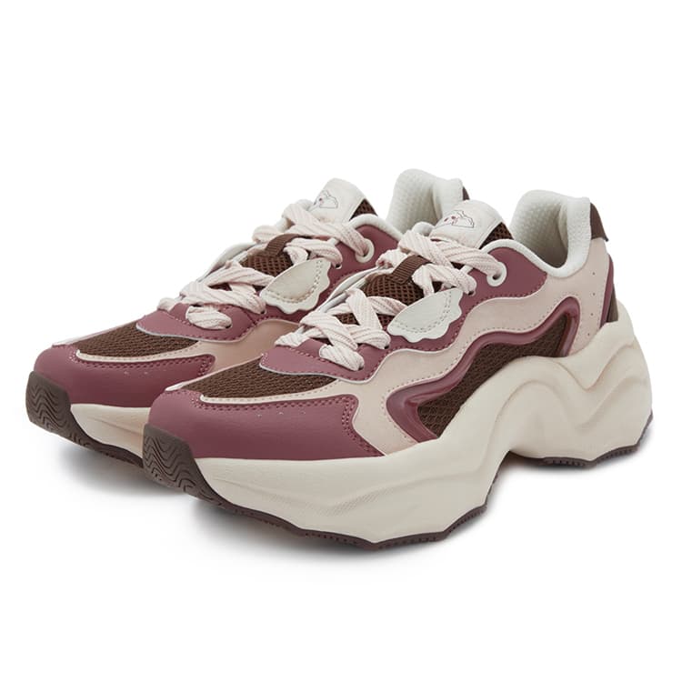 Кроссовки 361° Dumpling Shoes противоскользящие устойчивые к истиранию низкий топ массивные кроссовки женские - изображение 3