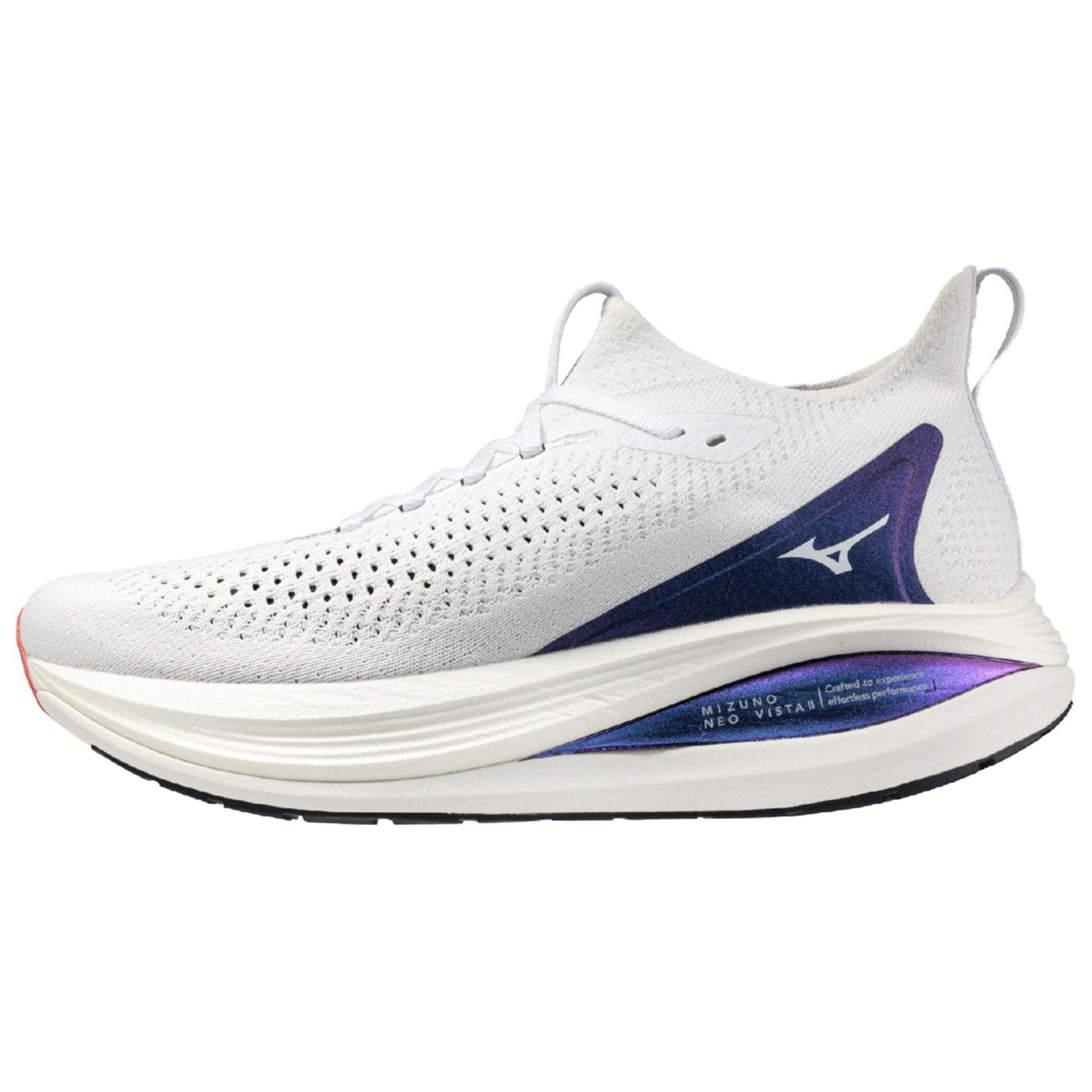 Кроссовки для бега Mizuno Neo Vista 2 Устойчивые к истиранию Низкие Беговые кроссовки Унисекс Белый Синий Фиолетовый - изображение 1
