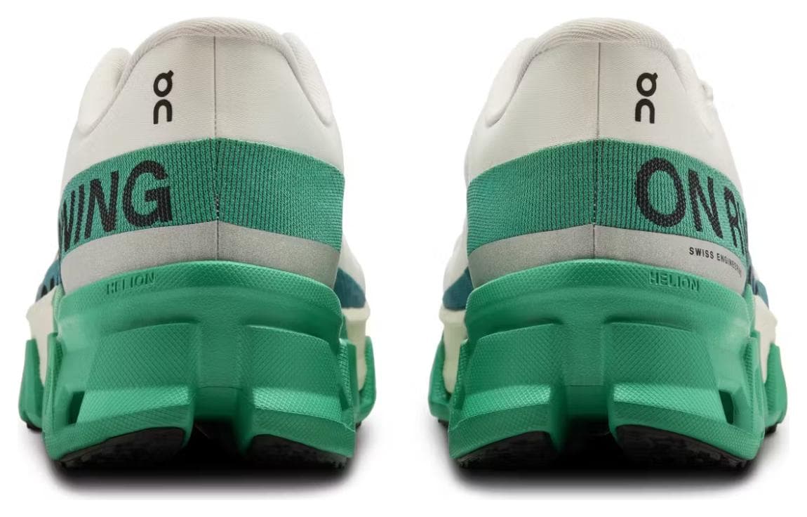 Кроссовки для бега On Cloudmonster White Green — фото 4