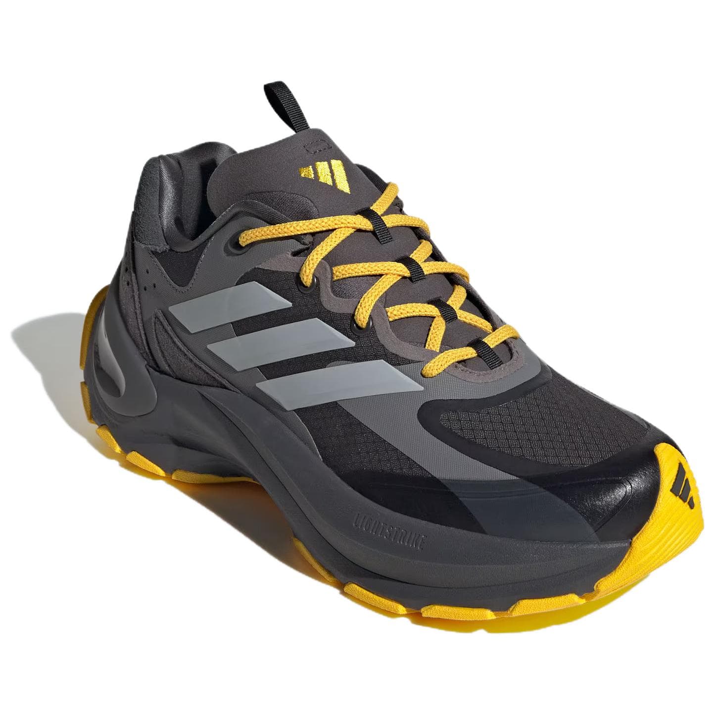 Кроссовки Adidas Maxxwavy Low Топ Кроссовки с Толстой Подошвой Унисекс Темно-Серый Желтый - изображение 3