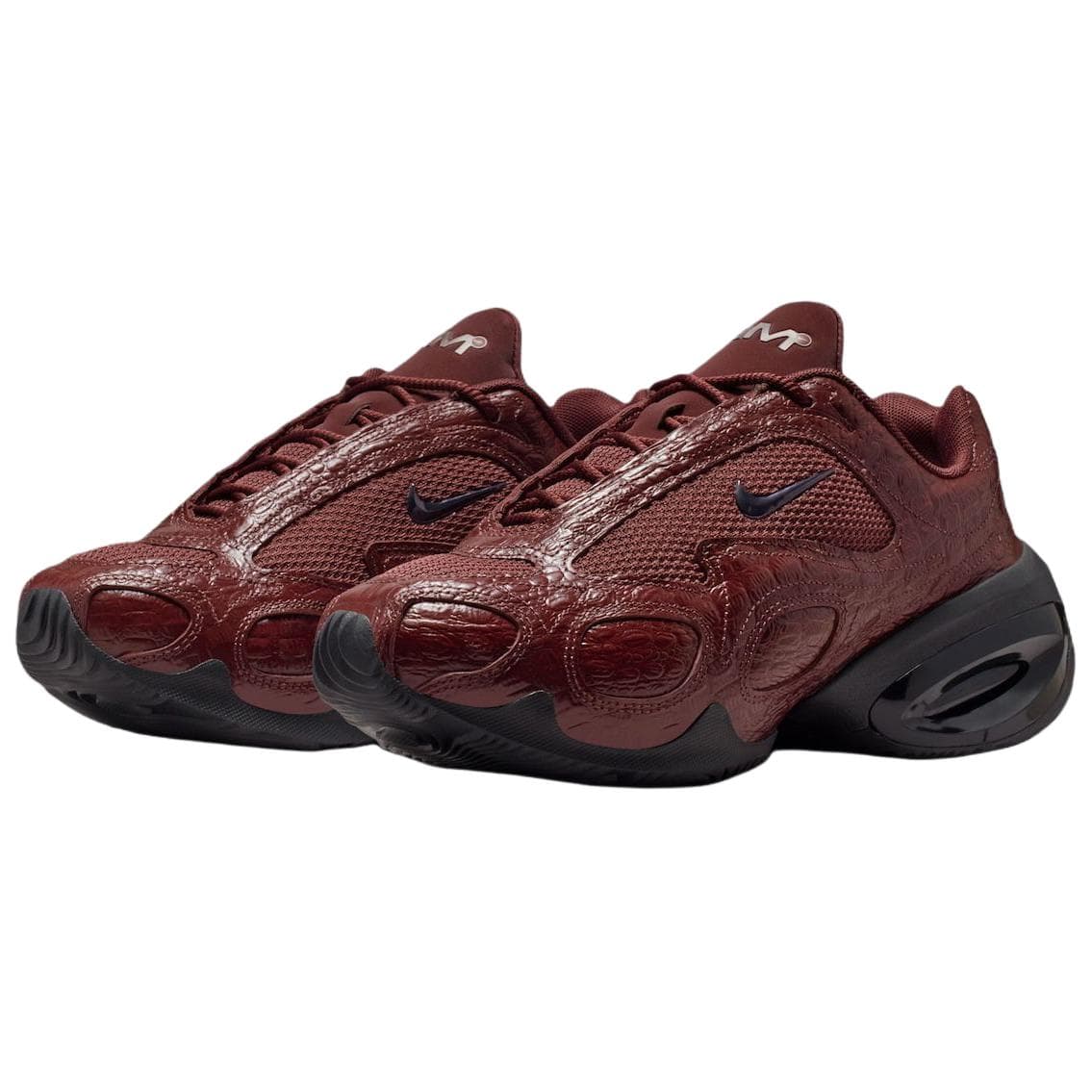 Кроссовки Nike Air max Muse Кожа Дышащий Low Топ Повседневная обувь Женские Бургундский - изображение 3