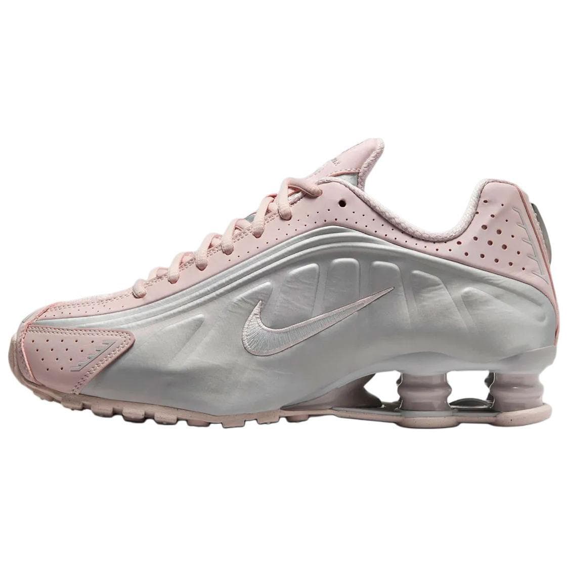 Кроссовки для бега Nike Shox R4 Low Топ Повседневный Городская коммутация Беговые кроссовки Женские Розовый - изображение 1