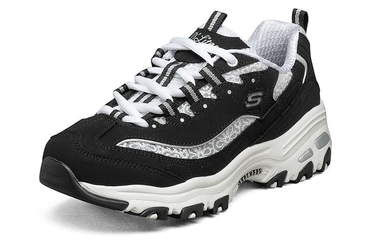 Кроссовки Skechers D'Lites 1.0 Black White - изображение 3