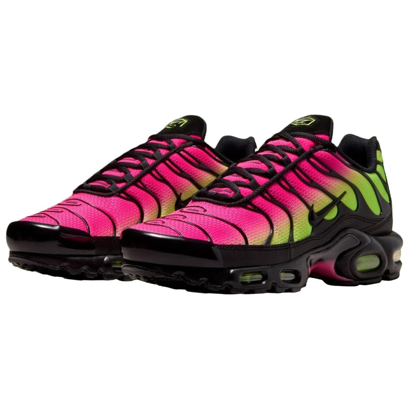 Кроссовки для бега Nike Air Max Plus Дышащая Поддержка Повседневные Беговые Кроссовки Унисекс Розовый Зеленый - изображение 3
