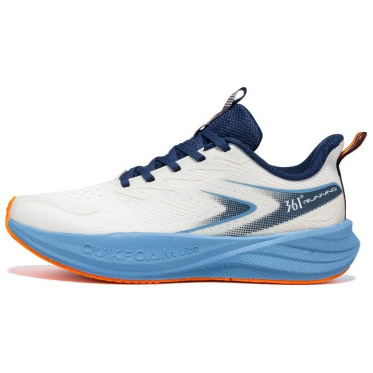 Кроссовки для бега 361° Surge Float 1,0 Low Top Повседневные Беговые Кроссовки для Бега Мужские Бежевые Синие - изображение 1
