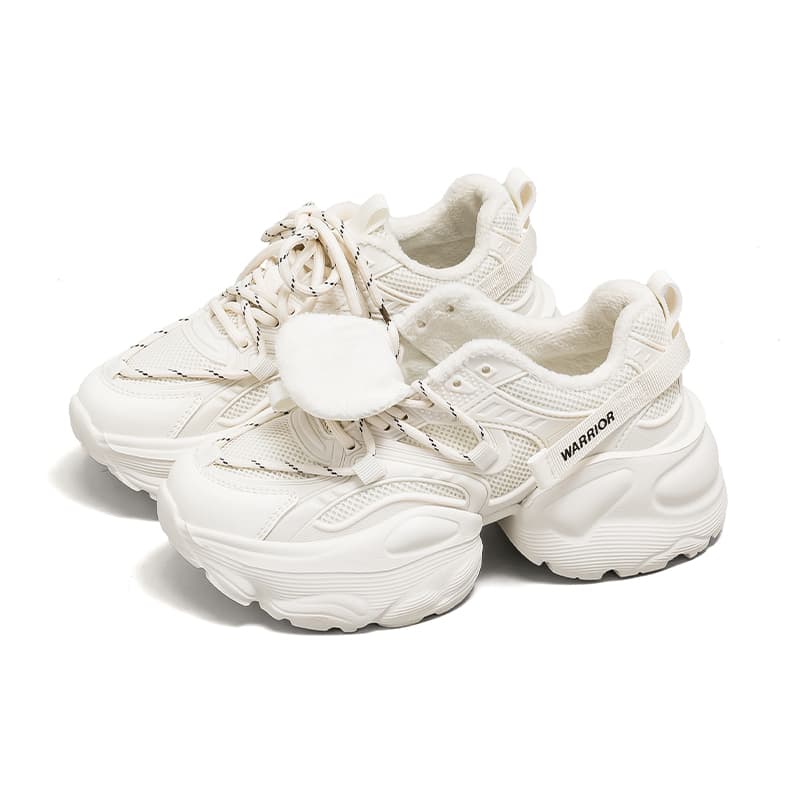 Кроссовки WARRIOR Low Топ Массивные кроссовки Женские Бежевый - изображение 2
