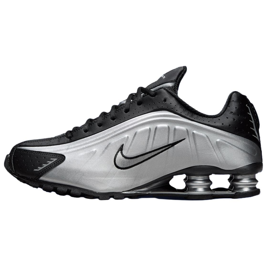 Кроссовки для бега NIKE Shox R4 Классический и универсальный Дышащий Лоу-топы Беговые кроссовки Унисекс Серебряный - изображение 1