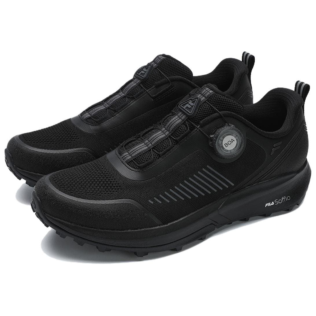 Кроссовки FILA LYNX3+ Износостойкие Низкие Уличные Кроссовки Мужские Черные - изображение 2