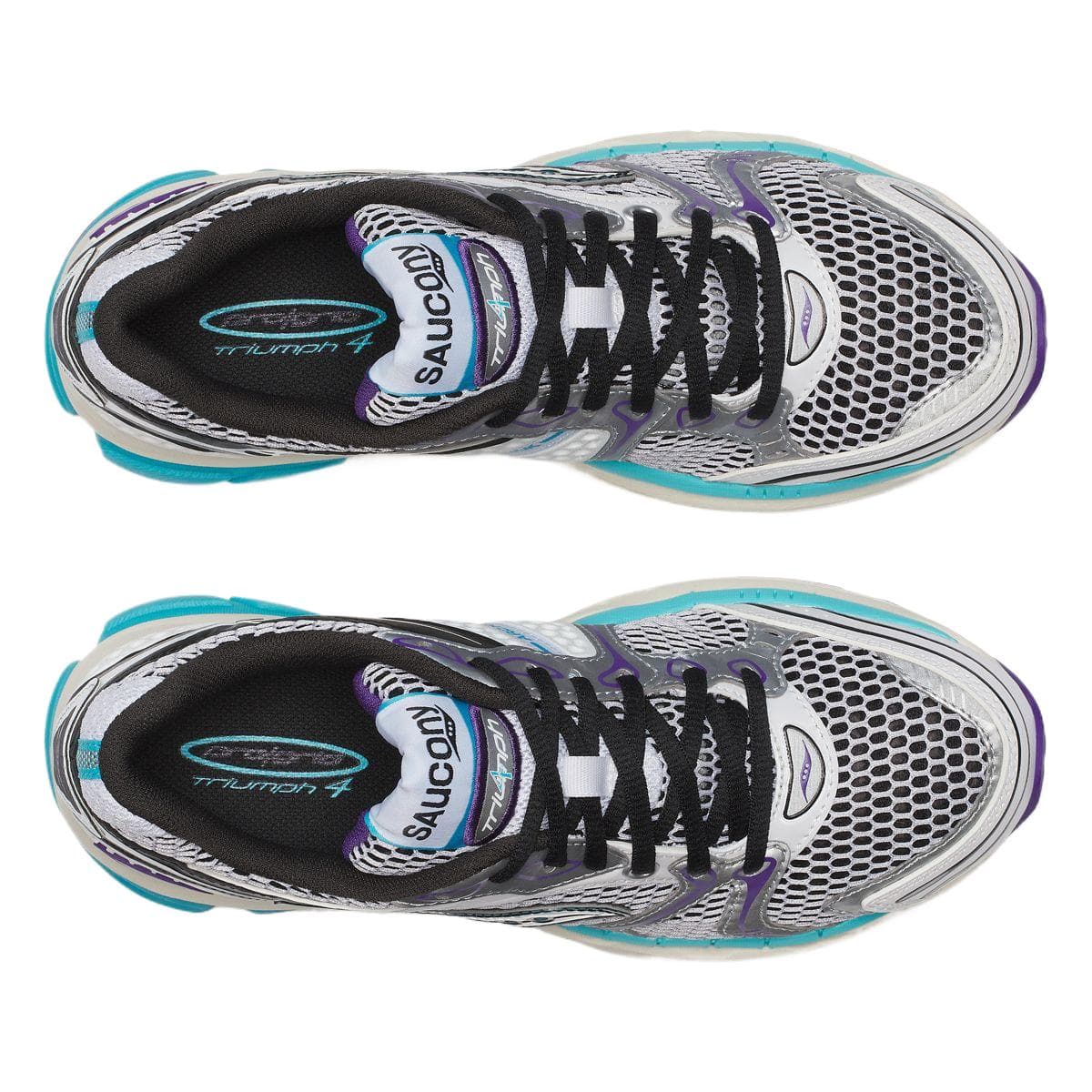 Кроссовки для бега Saucony ProGrid Triumph 4 Low Топ Беговые кроссовки Унисекс Белый - изображение 5