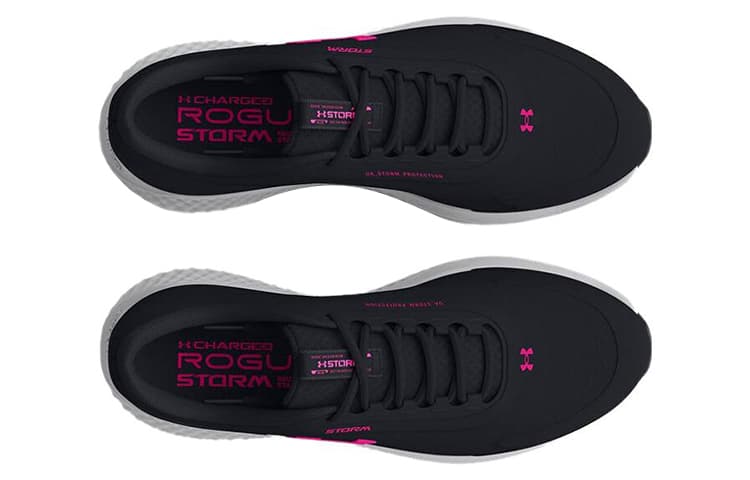 Кроссовки для бега Under Armour Charged Rogue 3 Low Беговые кроссовки Женские Черные - изображение 4