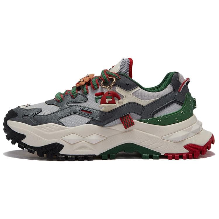 Кроссовки для бега FILA FUSION Бьянко Низкие повседневные кроссовки для городской коммутации и бега Мужские Серый Зеленый - изображение 1