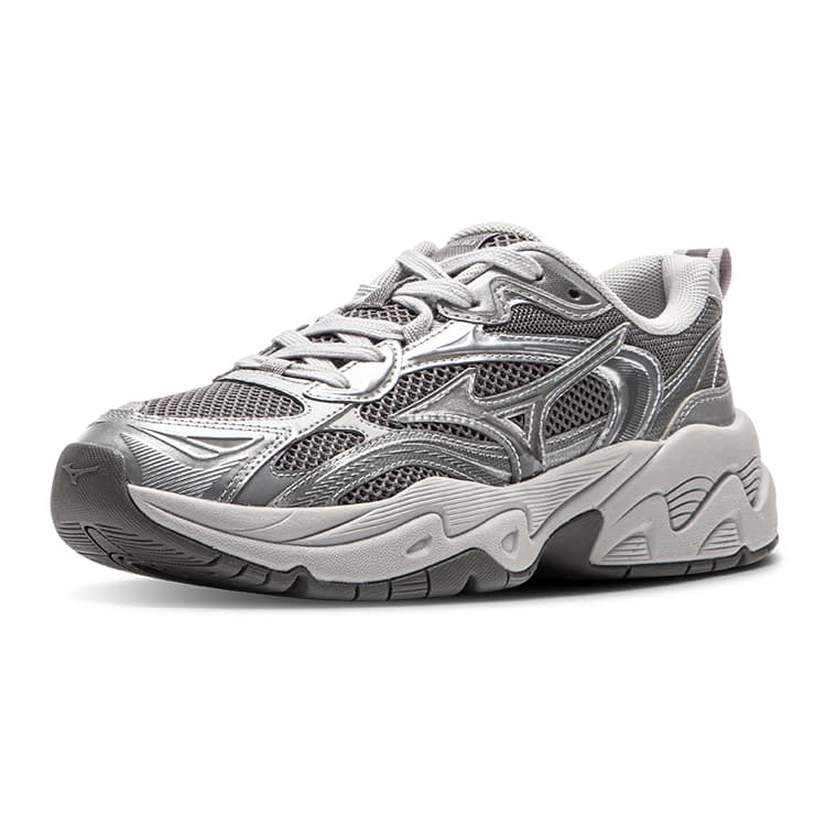 Кроссовки для бега Mizuno TRAINER 2K Low Топ Беговые кроссовки Унисекс Серебристо-серый - изображение 2