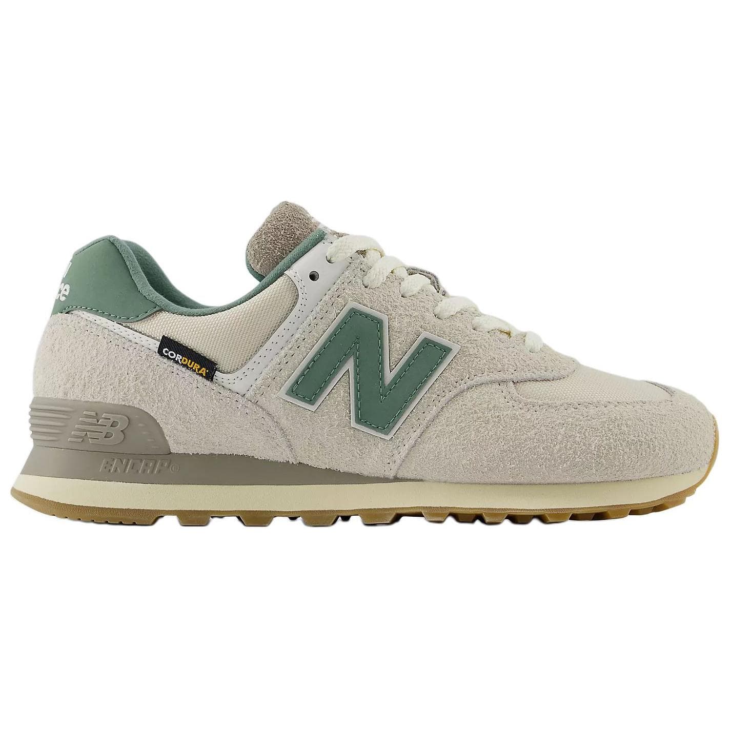Кроссовки для бега New Balance NB 574 Low Топ Повседневные Городские Коммутатор Кроссовки для Бега Унисекс Белый Зеленый - изображение 2