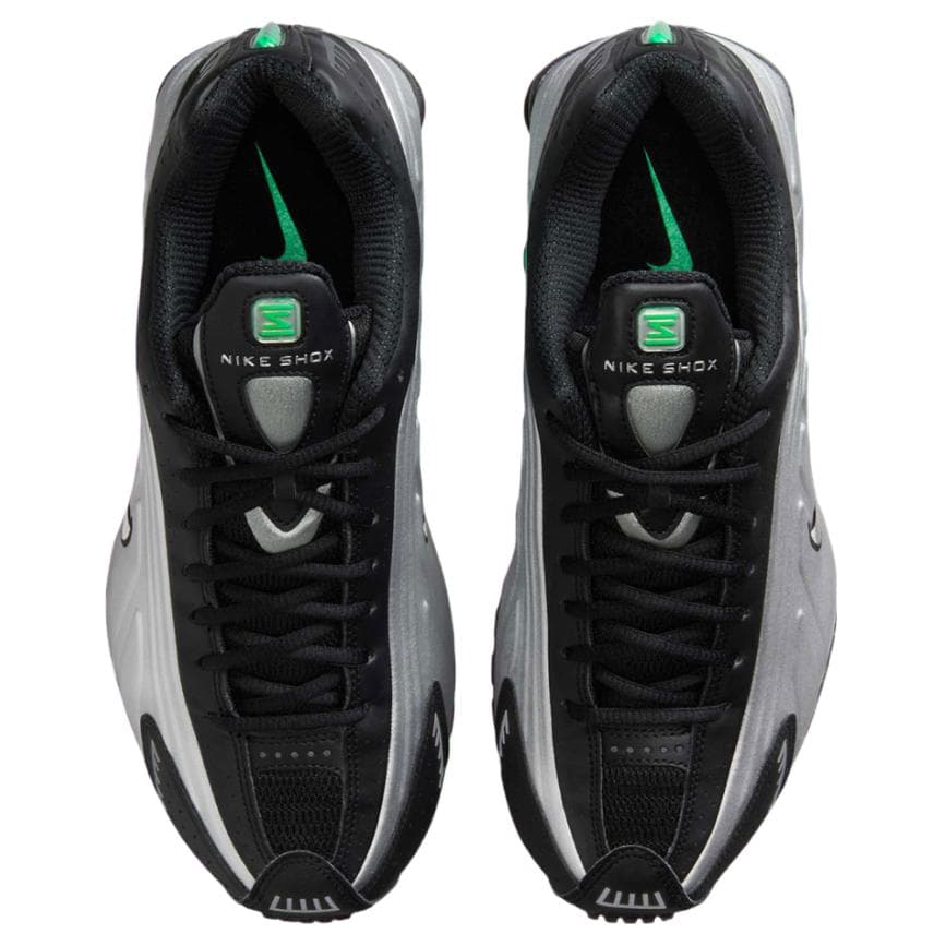Кроссовки для бега Nike Shox R4 Модный Low Топ Беговые кроссовки Мужской Серебристo-черный - изображение 4