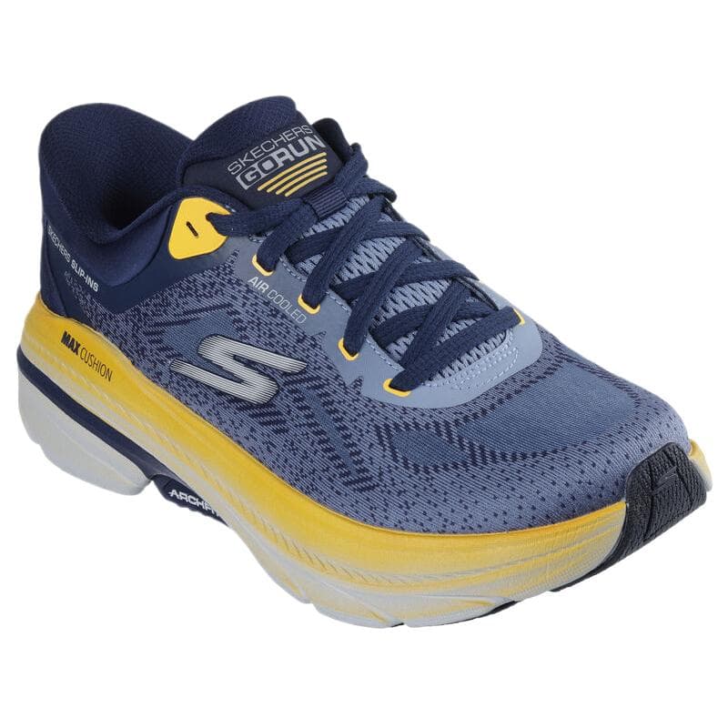 Кроссовки для бега Skechers MAX CUSHIONINGARCHFIT 2,0 Сетчатая ткань Низкие кроссовки для бега Мужские Синие - изображение 3