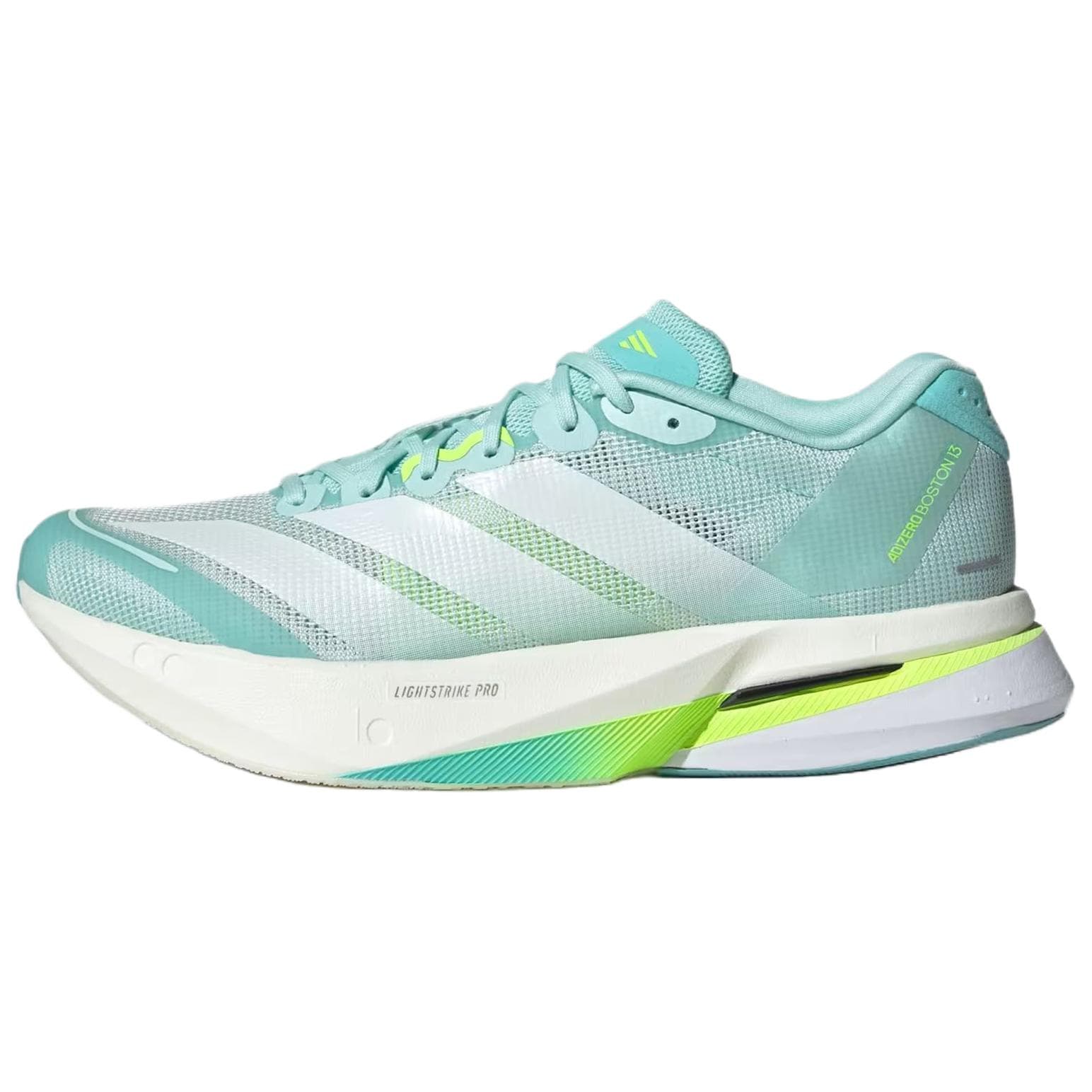 Кроссовки для бега Adidas Adizero Boston 13 Низкий Верх Повседневная Беговая Обувь для Длинных и Спринт Беговая Обувь Женская Зеленая - изображение 1