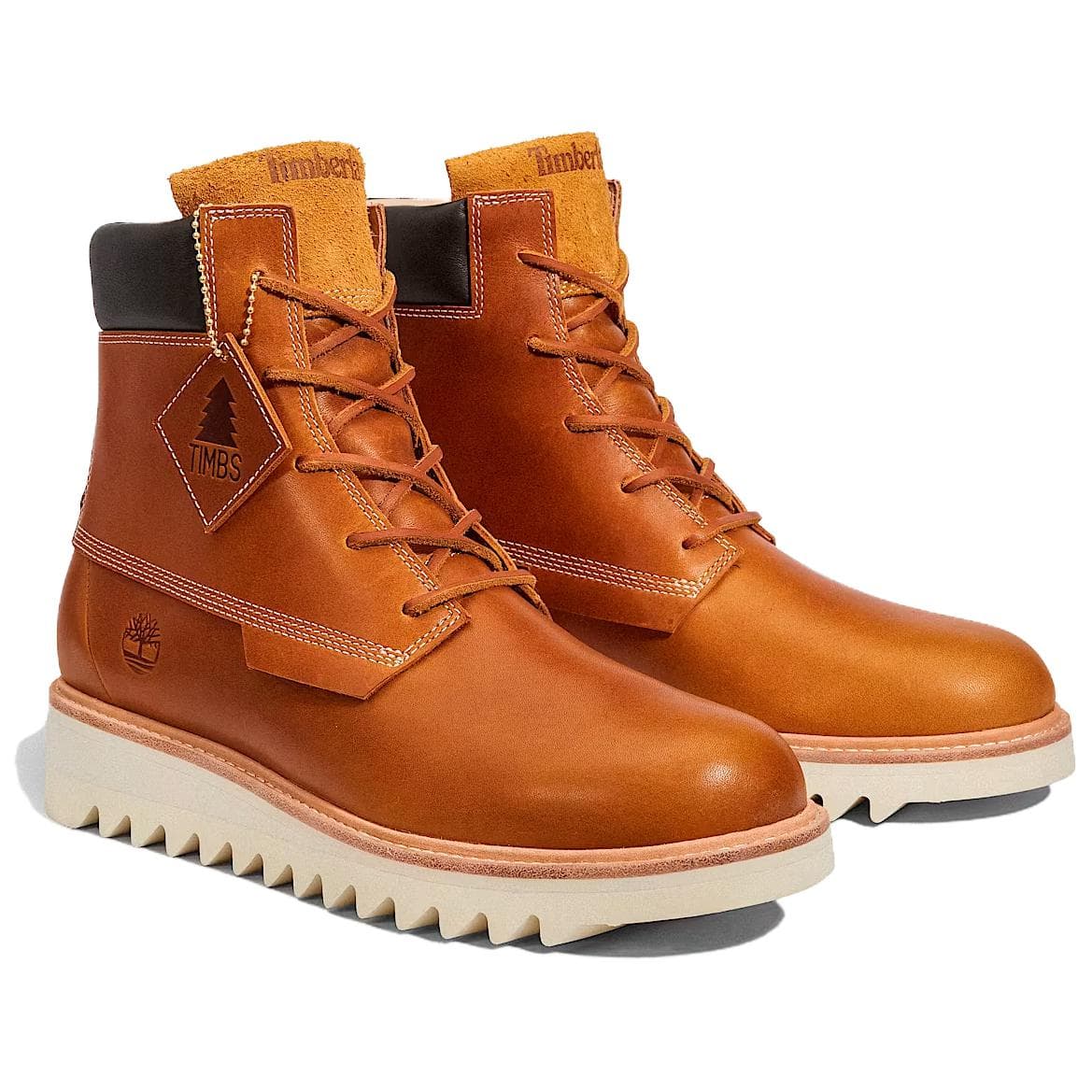 Ботинки уличные Nina Chanel Abney x Timberland Классические ботинки из кожи высотой 6 дюймов унисекс коричневые - изображение 3