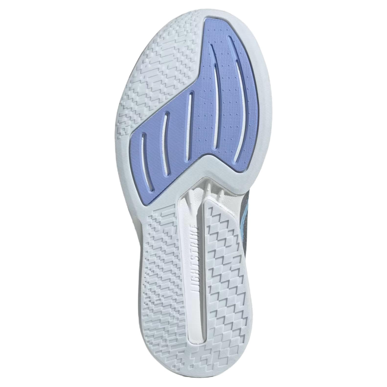 Кроссовки для бега Adidas Duramo Speed 2 Дышащие Поддерживающие Беговые Кроссовки Женские Синие и Серебряные - изображение 6