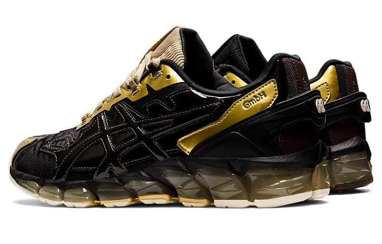 Кроссовки для бега GmbH x Asics Gel-Quantum 360 6 Black Gold - изображение 4