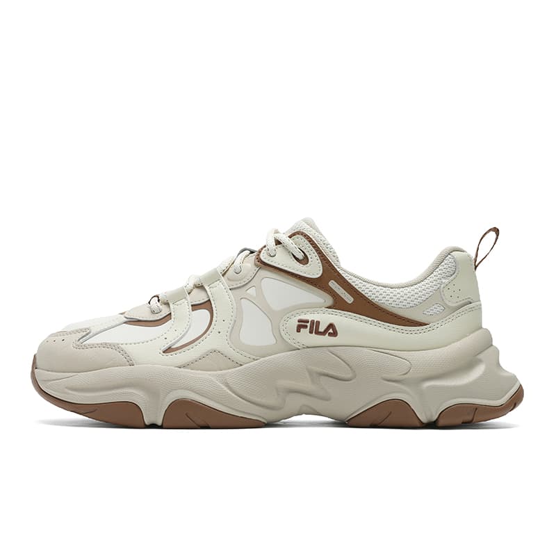 Кроссовки для бега FILA MARS 3 Противоскользящие Низкие Беговые Кроссовки Мужские Бежевые Коричневые - изображение 1