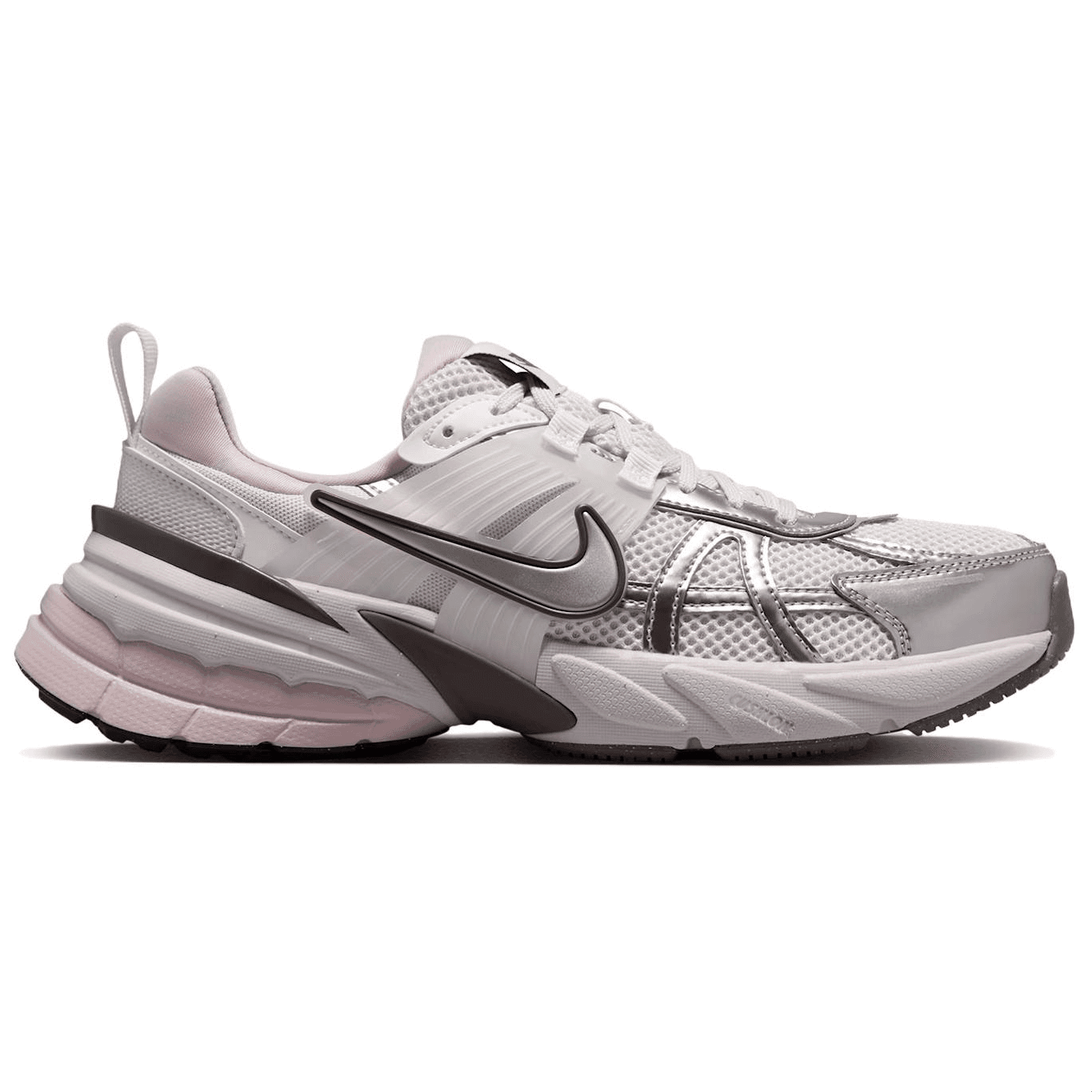 Кроссовки для бега NIKE V2K Run Устойчивый к истиранию Низкий Топ Резиновый Повседневный Беговые Кроссовки Женские Серые - изображение 2
