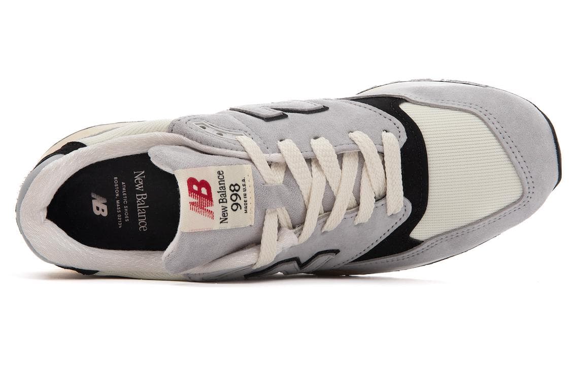 Кроссовки для бега New Balance NB 998 Текстиль Кожа Устойчивость к истиранию Низкий верх Повседневный Городская коммутация - изображение 3