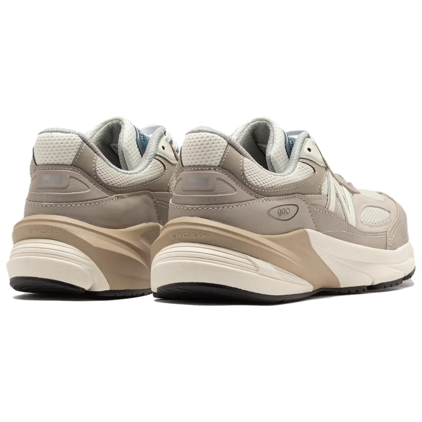 Кроссовки для бега New Balance NB 990 V6 Устойчивые к истиранию Низкие Беговые кроссовки Мужские Бежевые - изображение 4