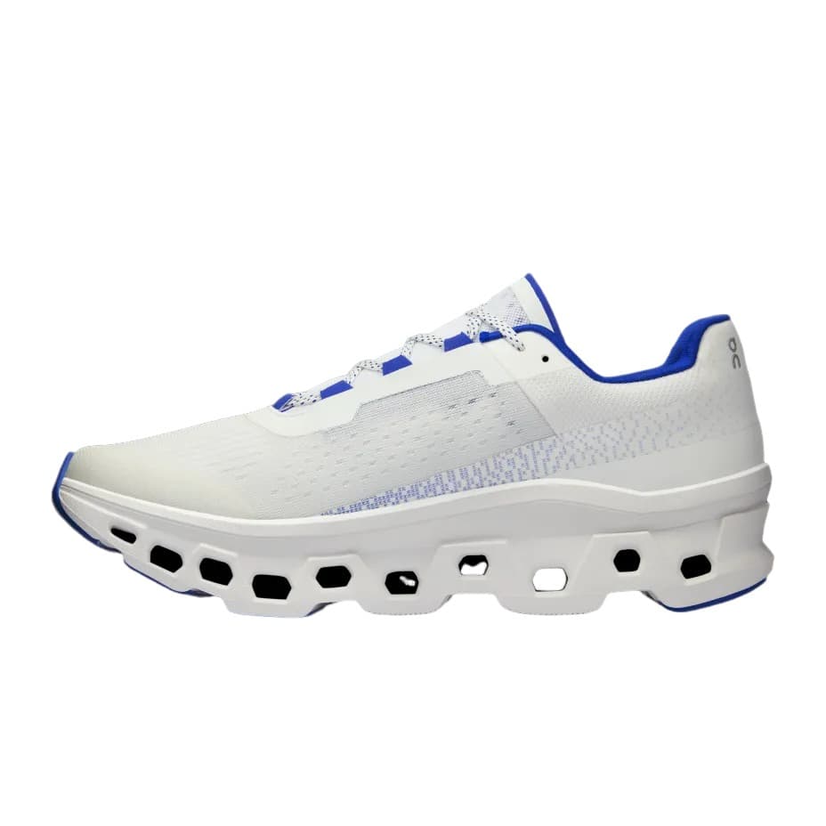Кроссовки для бега On Cloudmonster White Blue