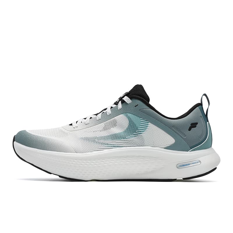 Кроссовки для бега FILA NUVOLE JOG Износостойкие Дышащие Низкие Беговые кроссовки Мужские Белые Синие - изображение 1