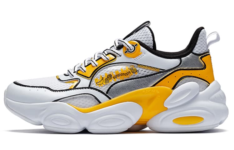 Кроссовки 361° Comfort Low-Top Sneakers White Yellow - изображение 1