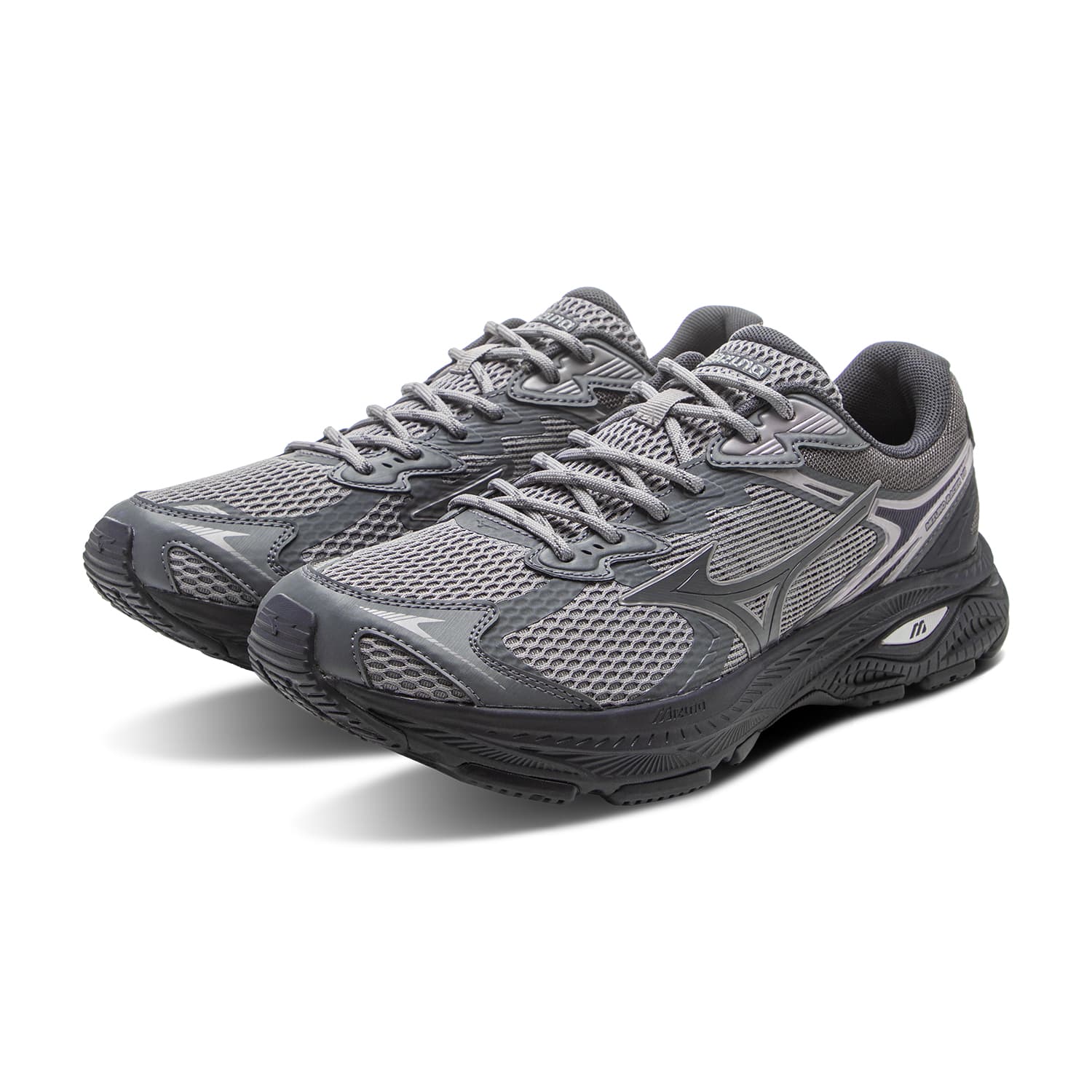 Кроссовки для бега Mizuno RACER V2 Low Топ Спринт Беговые кроссовки Унисекс Угольно-серый - изображение 3