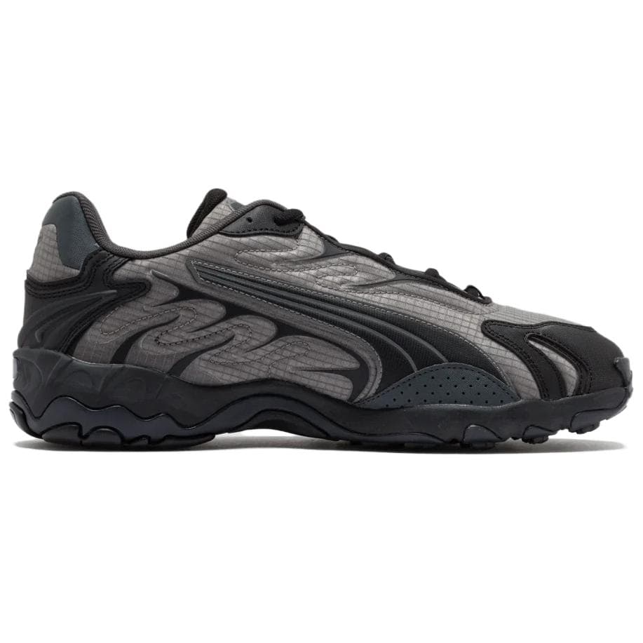 Кроссовки для бега PUMA Inhale Устойчивые к истиранию Низкие повседневные городские кроссовки для бега Унисекс Серый Черный - изображение 2