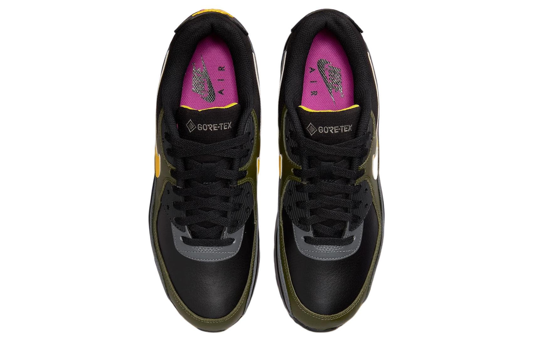 Кроссовки для бега Nike Air Max 90 Black Yellow - изображение 5