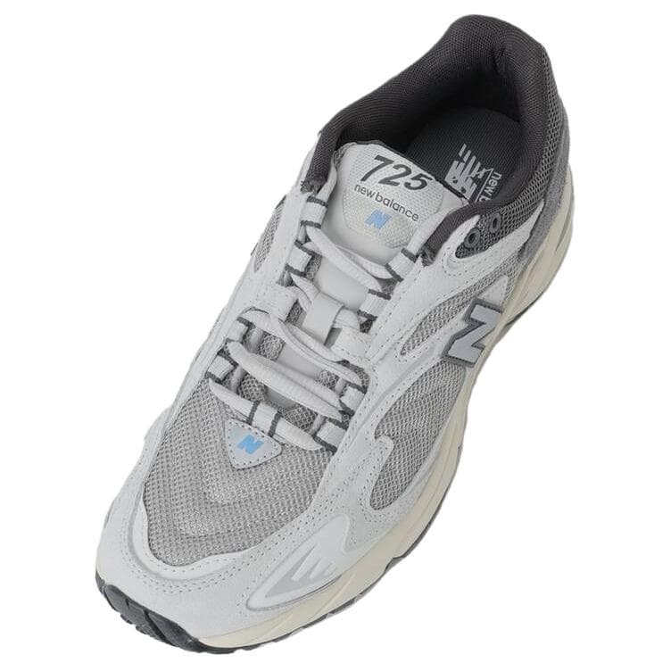 Кроссовки для бега New Balance NB 725 Устойчивые к истиранию Низкие Повседневные Беговые Кроссовки для Женщин Серебристо-Серый - изображение 4
