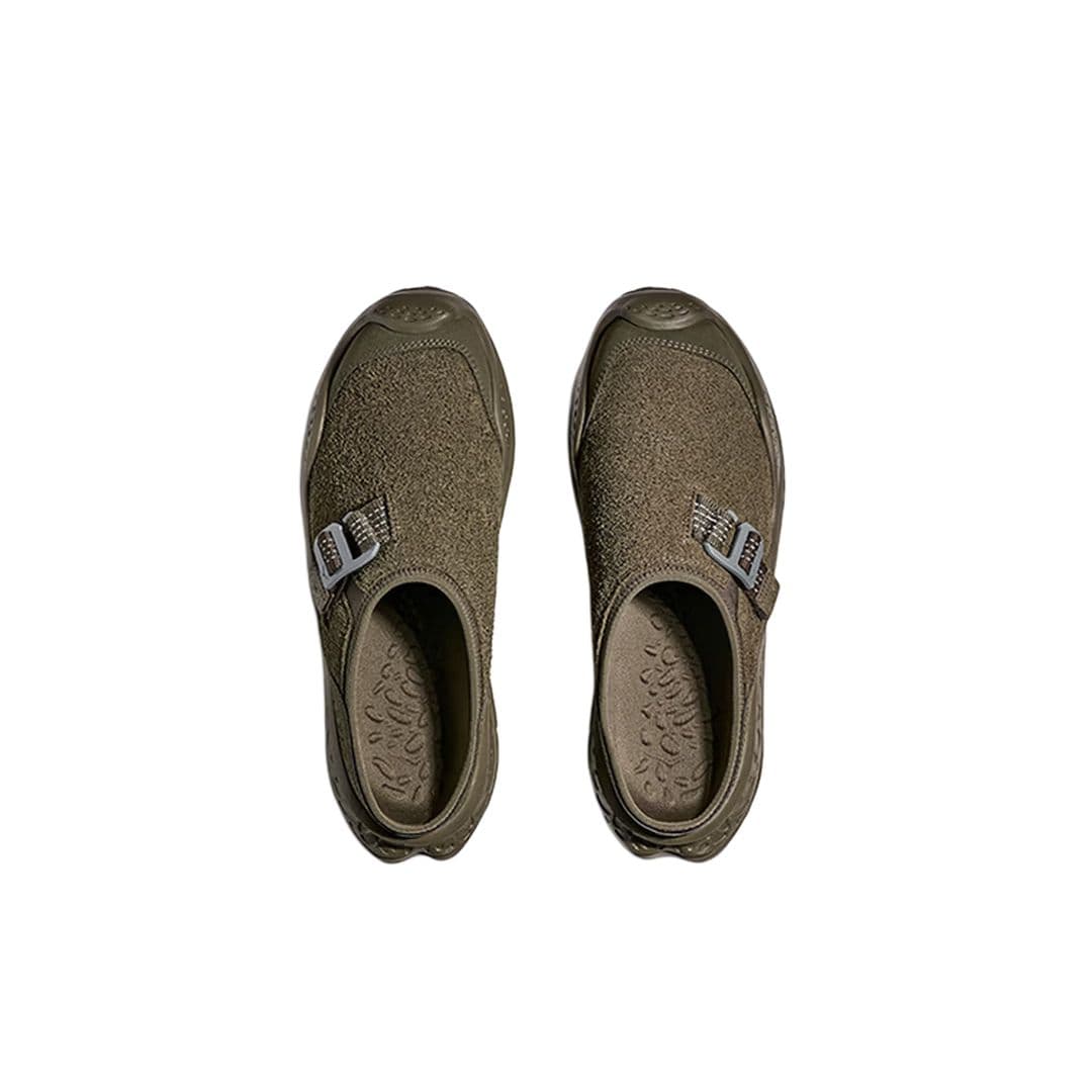 Сандалии HOKA ONE ONE Ora Primo Противоскользящие Домашние Тапочки Унисекс Оливково-Зеленый - изображение 3