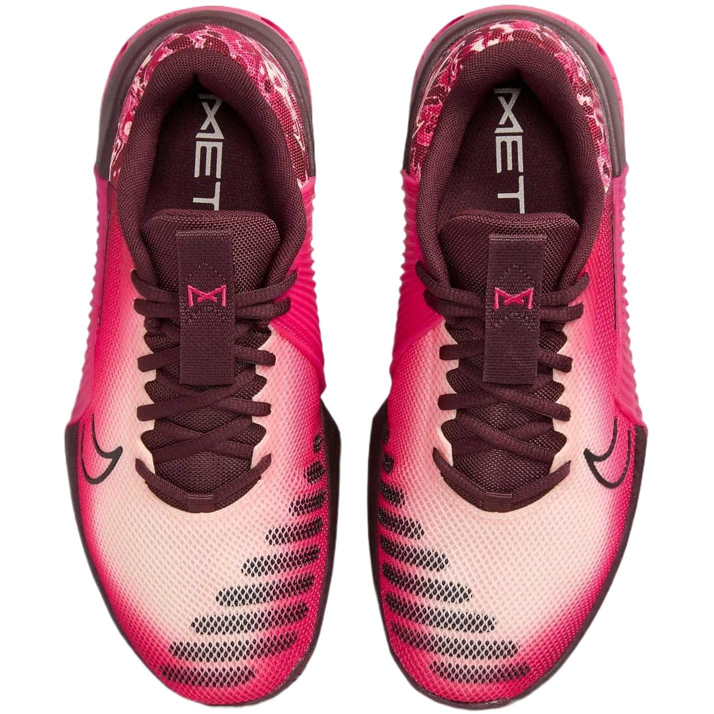 Кроссовки для бега Nike Metcon 9 Противоскользящие Устойчивые к износу Низкие Кроссовки для бега Женские Розовые Красные - изображение 4