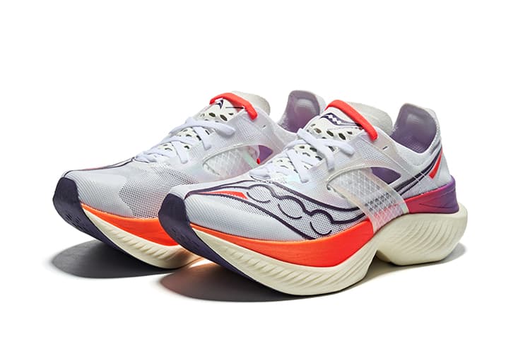 Кроссовки для бега Saucony Endorphin Elite White Red - изображение 3