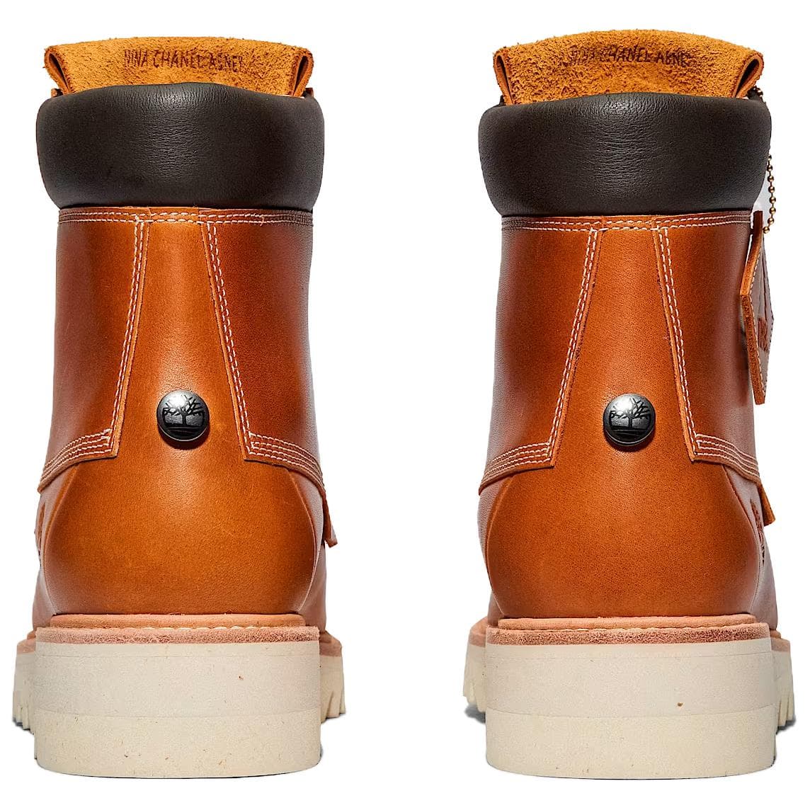 Ботинки уличные Nina Chanel Abney x Timberland Классические ботинки из кожи высотой 6 дюймов унисекс коричневые - изображение 5