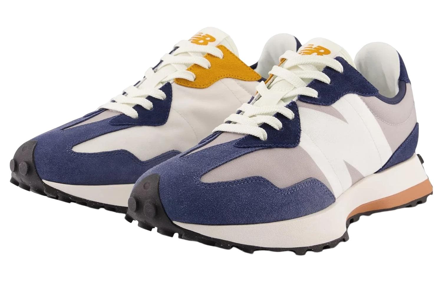 Кроссовки для бега New Balance 327 Blue Grey White - изображение 3