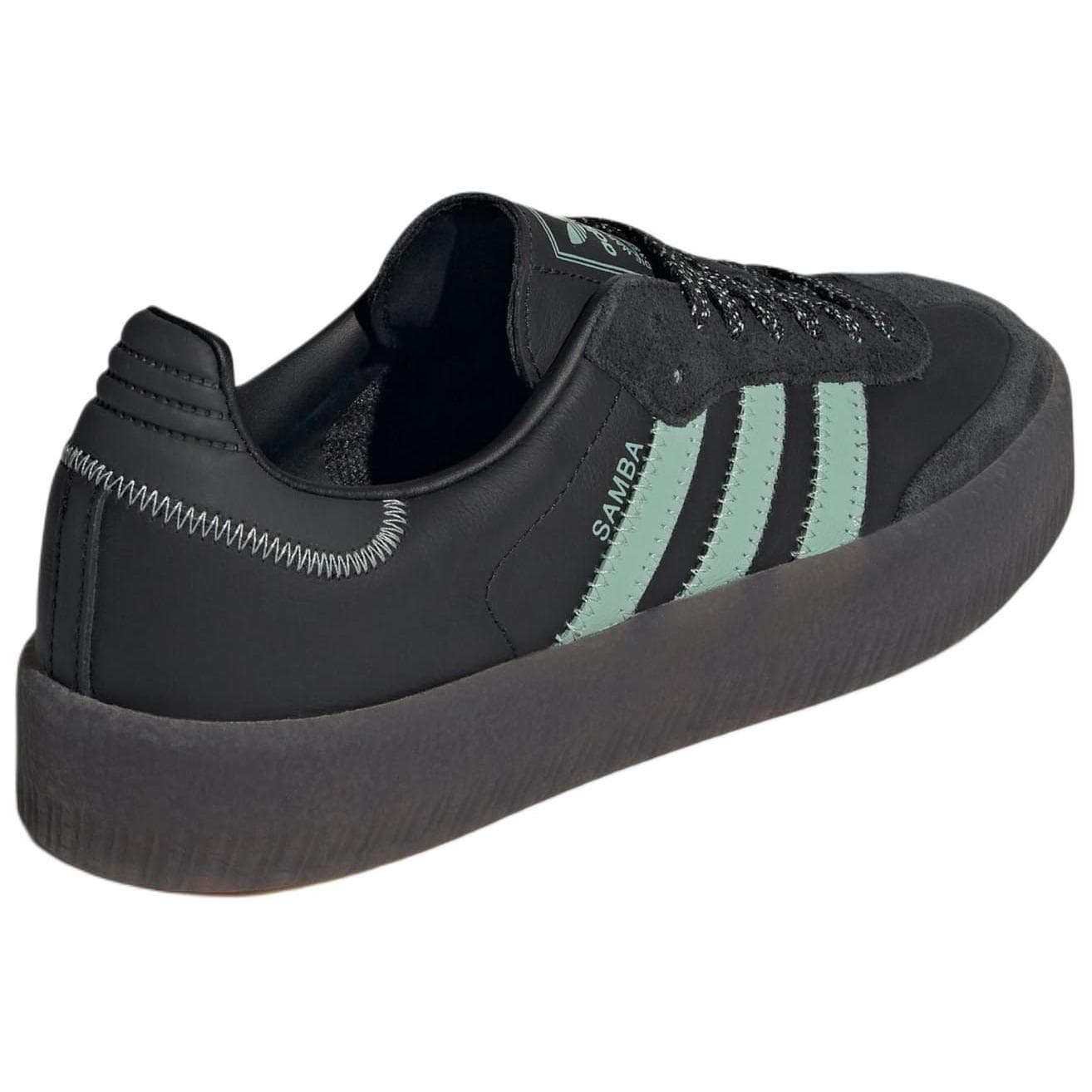 Кроссовки Adidas Originals SAMBAE Low Топ Повседневная обувь Женские Черно-зеленый - изображение 4