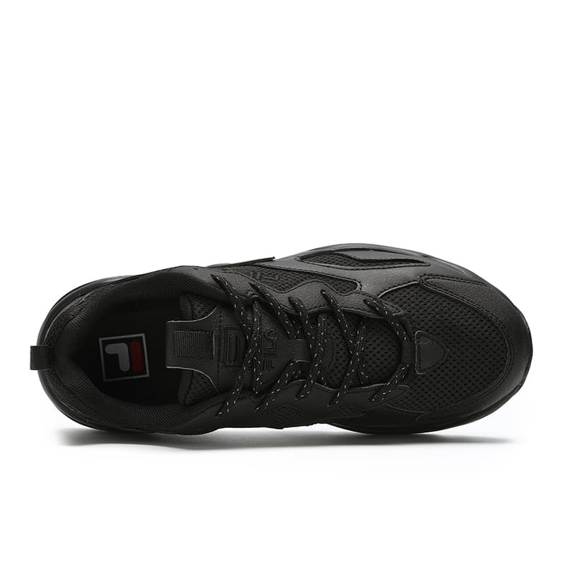 Кроссовки для бега FILA Tracer Устойчивые к истиранию Низкие Беговые кроссовки Женские Черные - изображение 3