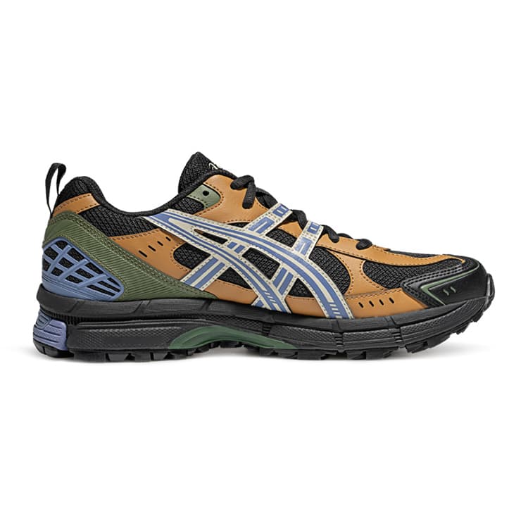 Кроссовки для бега Asics Gel Kahana 8 Амортизация Дышащий Отскок Низкие Кроссовки для Трейла Мужские Черные Коричневые - изображение 2