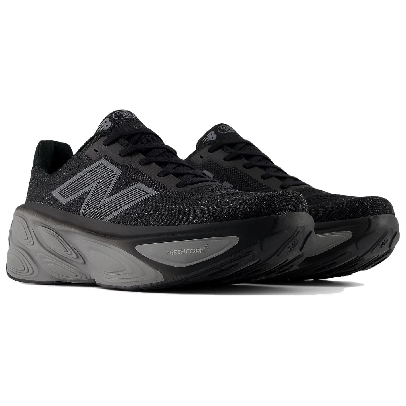 Кроссовки для бега New Balance Fresh Foam X More V5 Low Top Trail Беговые кроссовки Мужские Черные - изображение 3