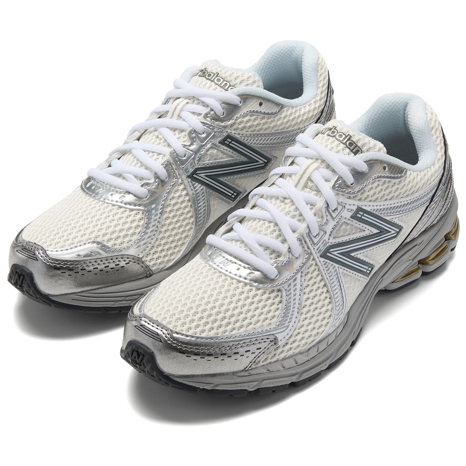 Кроссовки для бега New Balance 860 V2 Low Топ Бег на длинные дистанции Спринт Беговые кроссовки Унисекс Серебристо-серый Белый - изображение 3